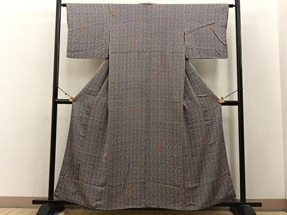 平和屋着物■上質な小紋 草花尽くし 正絹 逸品 BAAW5990hj