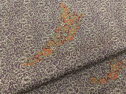 平和屋着物■上質な小紋 草花尽くし 正絹 逸品 BAAW5990hj