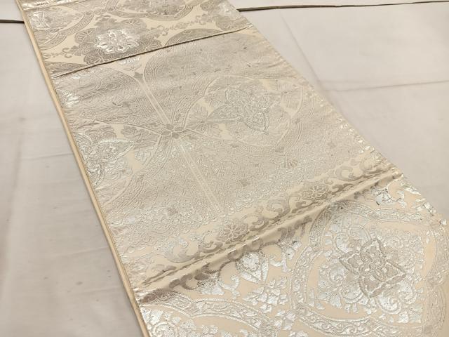 平和屋着物◎六通柄袋帯　草花文　正絹　逸品　BAAW6010mz