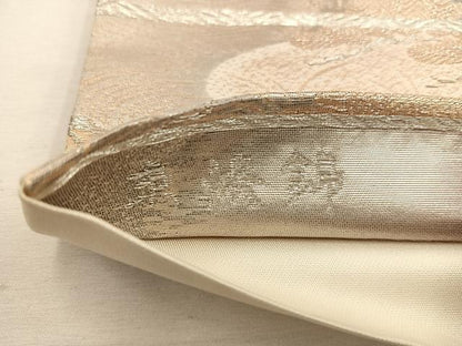 平和屋着物◎六通柄袋帯　京洛錦　風景文　二重引箔　金銀糸　正絹　逸品　BAAW6034mz