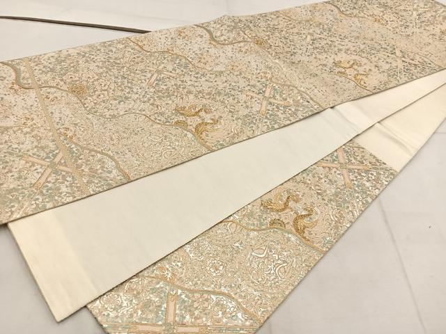 平和屋着物◎六通柄袋帯　九百錦　昭倉苑　正絹　逸品　BAAW6037mz