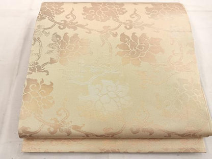 平和屋着物◎全通柄　本袋帯　花唐草文　正絹　逸品　BAAW6057mz