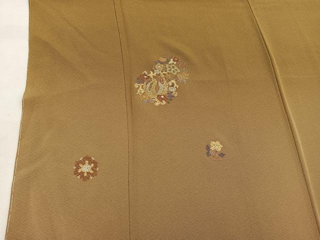 平和屋着物■訪問着　総刺繍　竹屋町刺繍　草花文　暈し染め　正絹　逸品　未使用　BAAW6086mz