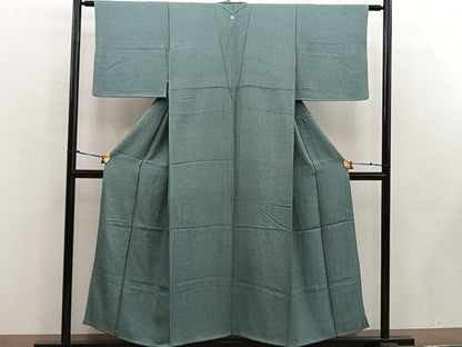 平和屋着物■上質な色無地 麹塵色 正絹 逸品 BAAW6120mz