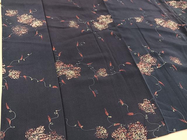 平和屋着物■上質な小紋 枝花文 正絹 逸品 BAAW6126mz