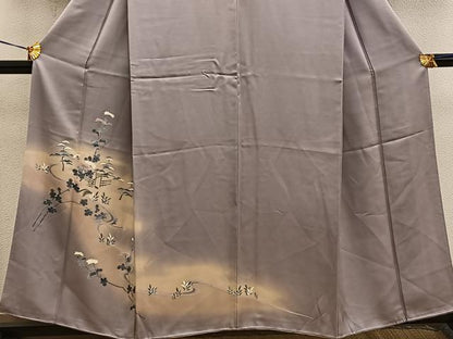 平和屋着物■訪問着 友禅 流水花文 暈し染め 正絹 逸品 BAAW6127mz