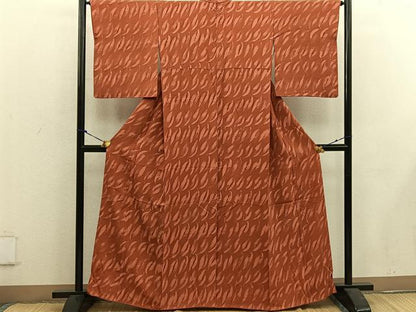 平和屋着物■上質な小紋 草葉文 正絹 逸品 BAAW6141mz