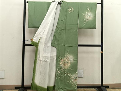 平和屋着物■訪問着 風景文 暈し染め 正絹 逸品 BAAW6147mz