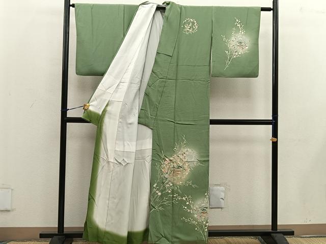 平和屋着物■訪問着 風景文 暈し染め 正絹 逸品 BAAW6147mz