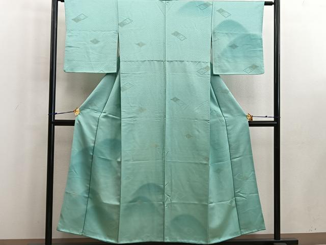 平和屋着物■訪問着 遠山菱花文 暈し染め 正絹 逸品 BAAW6159mz
