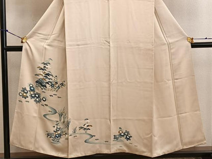 平和屋着物■訪問着 友禅 御所解花文 正絹 逸品 BAAW6161mz