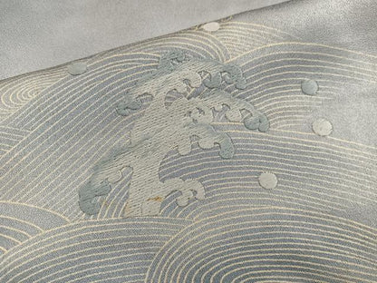 平和屋着物■訪問着 刺繍 立波文 正絹 逸品 BAAW6162mz