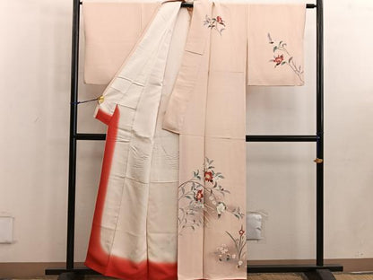 平和屋着物■訪問着 友禅 枝花文 正絹 逸品 BAAW6165mz