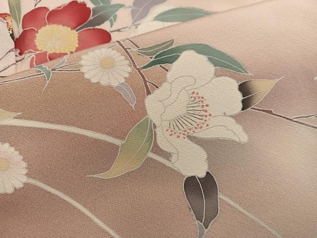 平和屋着物■訪問着 友禅 枝花文 正絹 逸品 BAAW6165mz