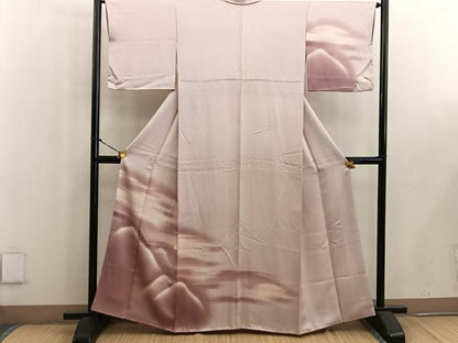 平和屋着物■訪問着 重ね山文 暈し染め 正絹 逸品 BAAW6177mz