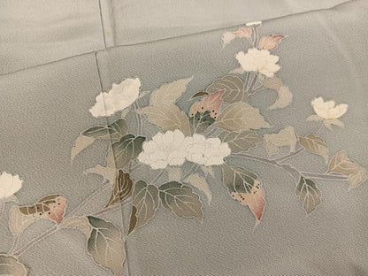 平和屋着物■訪問着 友禅 作家物 枝花文 正絹 逸品 BAAW6179mz