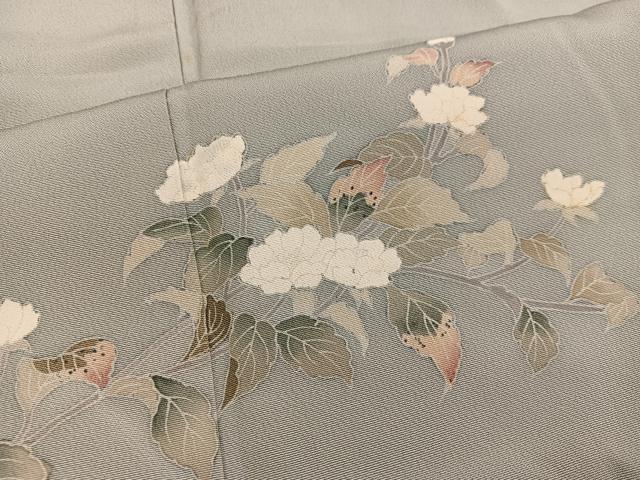 平和屋着物■訪問着 友禅 作家物 枝花文 正絹 逸品 BAAW6179mz