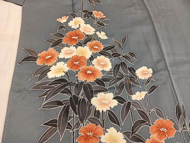 平和屋着物■訪問着 友禅 枝花文 正絹 逸品 BAAW6181mz
