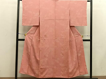 平和屋着物■上質な小紋 草花文 正絹 逸品 BAAW6195mz