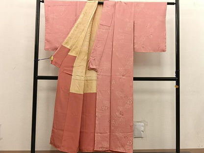 平和屋着物■上質な小紋 草花文 正絹 逸品 BAAW6195mz