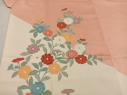 平和屋着物■訪問着 刺繍 枝花文 正絹 逸品 BAAW6211mz