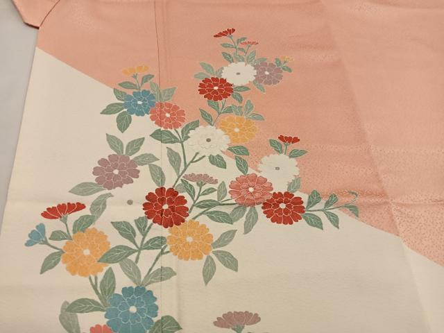 平和屋着物■訪問着 刺繍 枝花文 正絹 逸品 BAAW6211mz