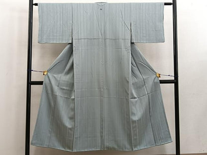 平和屋着物■上質な色無地 薄青色 正絹 逸品 BAAW6238mz