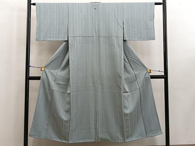 平和屋着物■上質な色無地 薄青色 正絹 逸品 BAAW6238mz