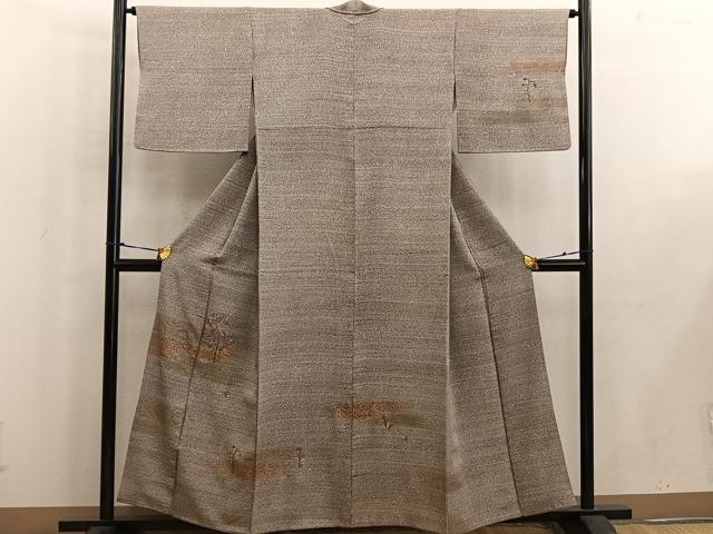 平和屋着物■訪問着 刺繍 枝花文 金彩 正絹 逸品 BAAW6242mz
