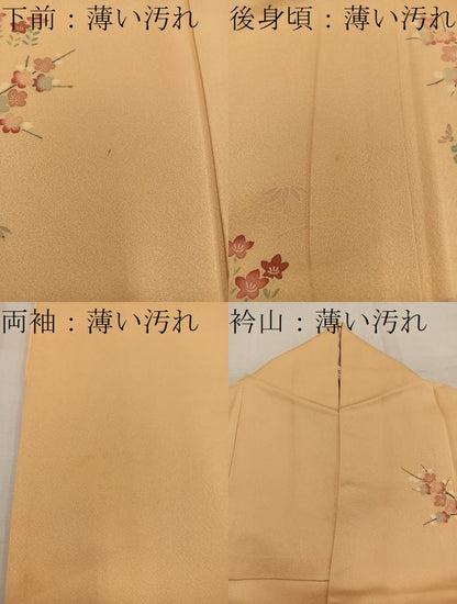 平和屋着物■訪問着 枝梅花文 正絹 逸品 BAAW6249mz
