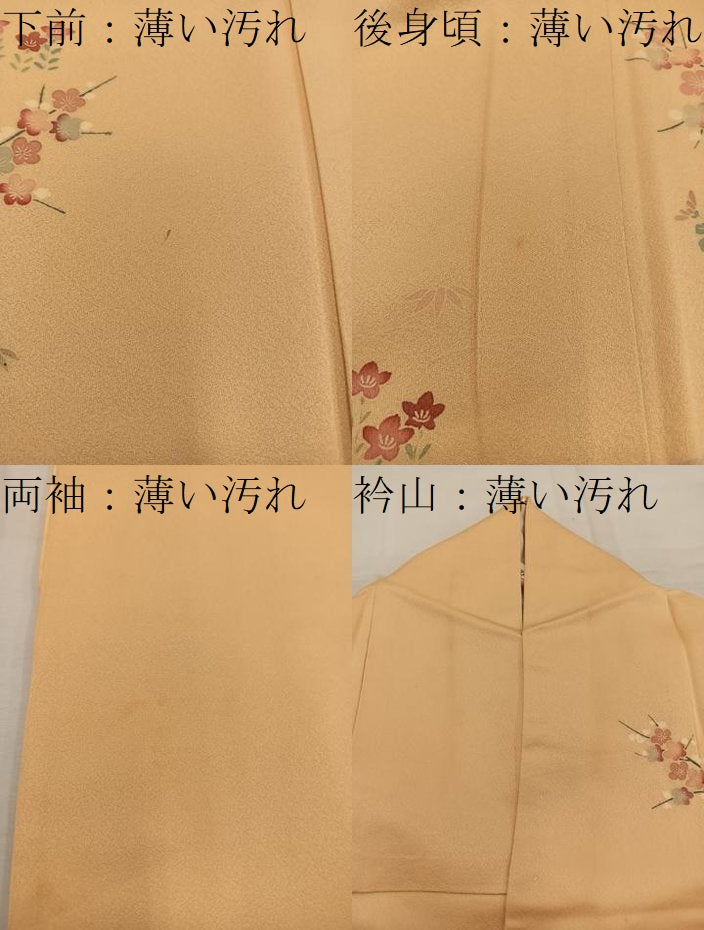 平和屋着物■訪問着 枝梅花文 正絹 逸品 BAAW6249mz