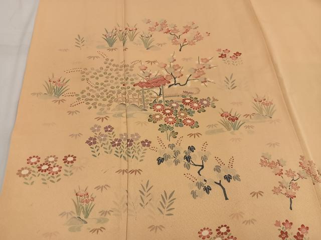 平和屋着物■訪問着 枝梅花文 正絹 逸品 BAAW6249mz