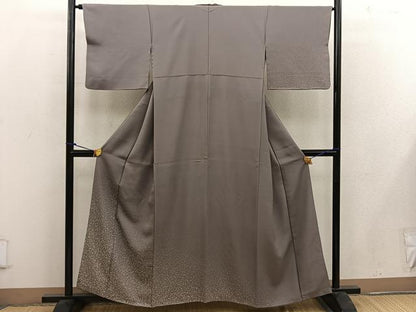 平和屋着物■訪問着 幾何学文様 たたき染め 金彩 正絹 逸品 BAAW6266mz