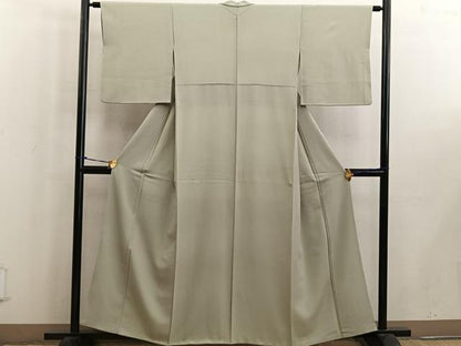 平和屋着物■上質な色無地 蒸栗色 正絹 逸品 BAAW6284mz