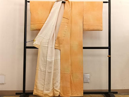 平和屋着物■上質な小紋 風景花地紋 暈し染め 正絹 逸品 BAAW6294mz