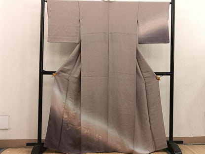 平和屋着物■訪問着 枝花文 地紋起こし 暈し染め 正絹 逸品 BAAW6305mz