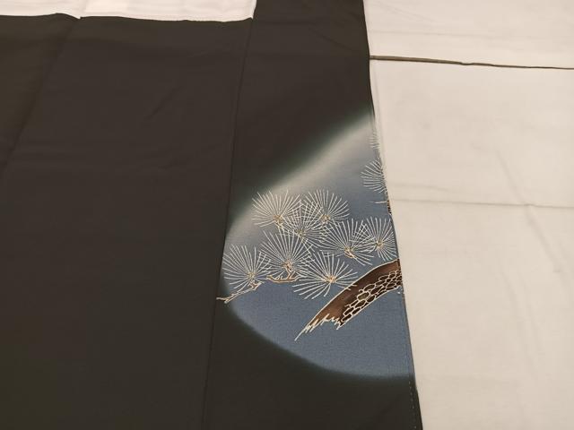 平和屋着物■豪華黒留袖 枝花文 暈し染め 金彩 正絹 逸品 BAAW6314mz