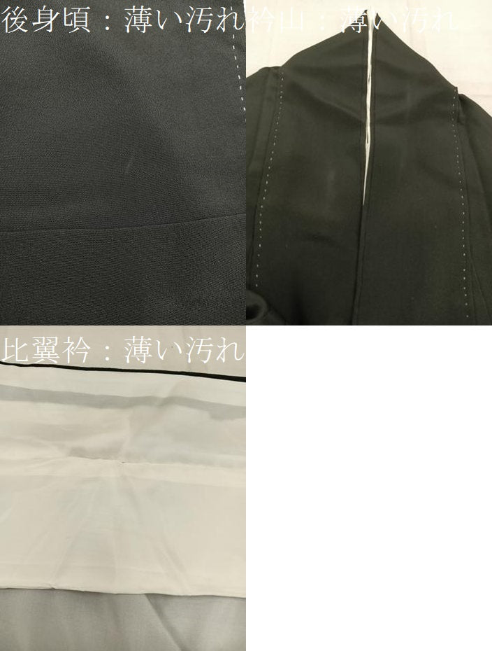 平和屋着物■豪華黒留袖　作家物　休み鳥梅花文　金彩　正絹　逸品　BAAW6320mz