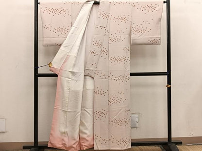 平和屋着物■上質な小紋　舞蝶文　正絹　逸品　BAAW6327mz