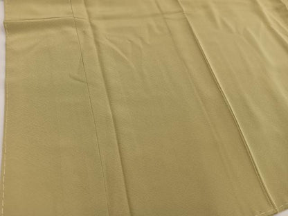 平和屋着物■上質な色無地　芥子色　正絹　逸品　未使用　BAAW6335mz