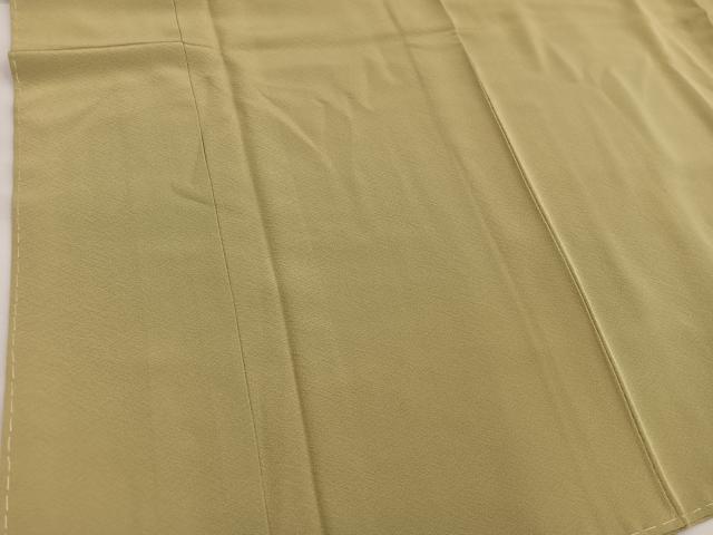 平和屋着物■上質な色無地　芥子色　正絹　逸品　未使用　BAAW6335mz