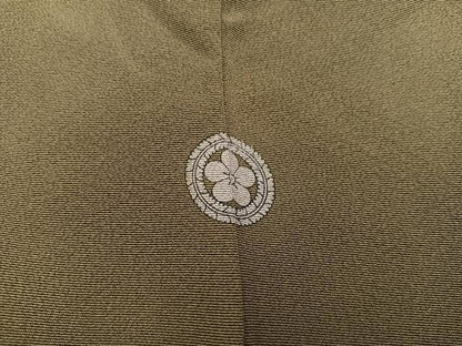 平和屋着物■訪問着　作家物　刺繍　松葉文　金彩　正絹　逸品　BAAW6345mz
