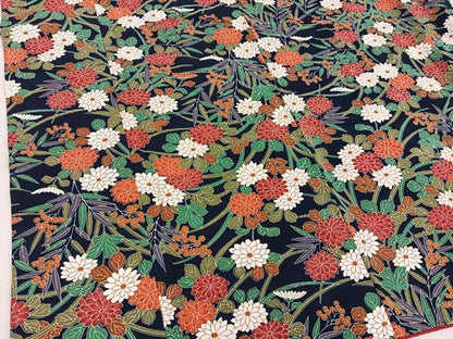 平和屋着物■上質な小紋　菊花文　正絹　逸品　BAAW6347mz