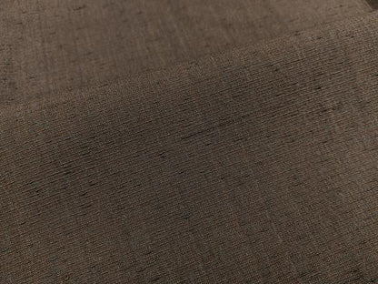 平和屋着物■男性 紬 アンサンブル 栗色 正絹 逸品 BAAW6397mz