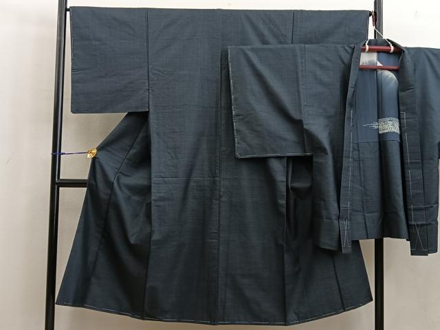 平和屋着物■男性 本場大島紬 アンサンブル 100亀甲 総詰め 正絹 逸品 BAAW6400mz