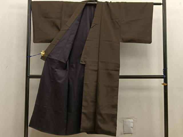 平和屋着物■男性　紬　縞　正絹　逸品　BAAW6407mz