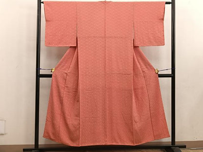 平和屋着物■江戸小紋 麻の葉文様 正絹 逸品 未使用 BAAW6413mz