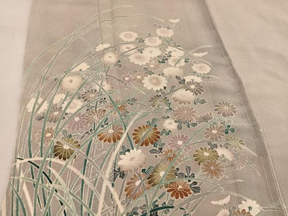 平和屋着物■訪問着 作家物 菊花文 正絹 逸品 BAAW6419mz