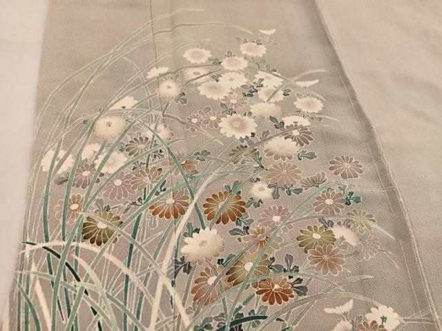 平和屋着物■訪問着 作家物 菊花文 正絹 逸品 BAAW6419mz