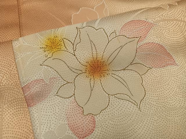 平和屋着物■上質な小紋　草花文　暈し染め　正絹　逸品　BAAW6435mz